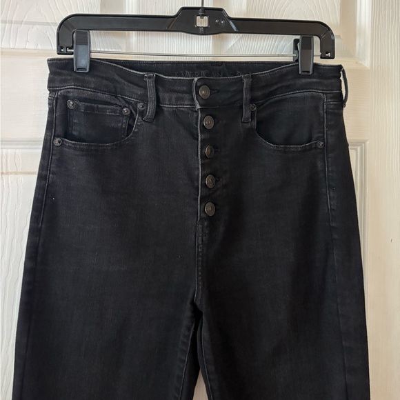 American Eagle Highest Rise Flare Next Level Stretch Jeans Size 8 - Picture 2 of 8
